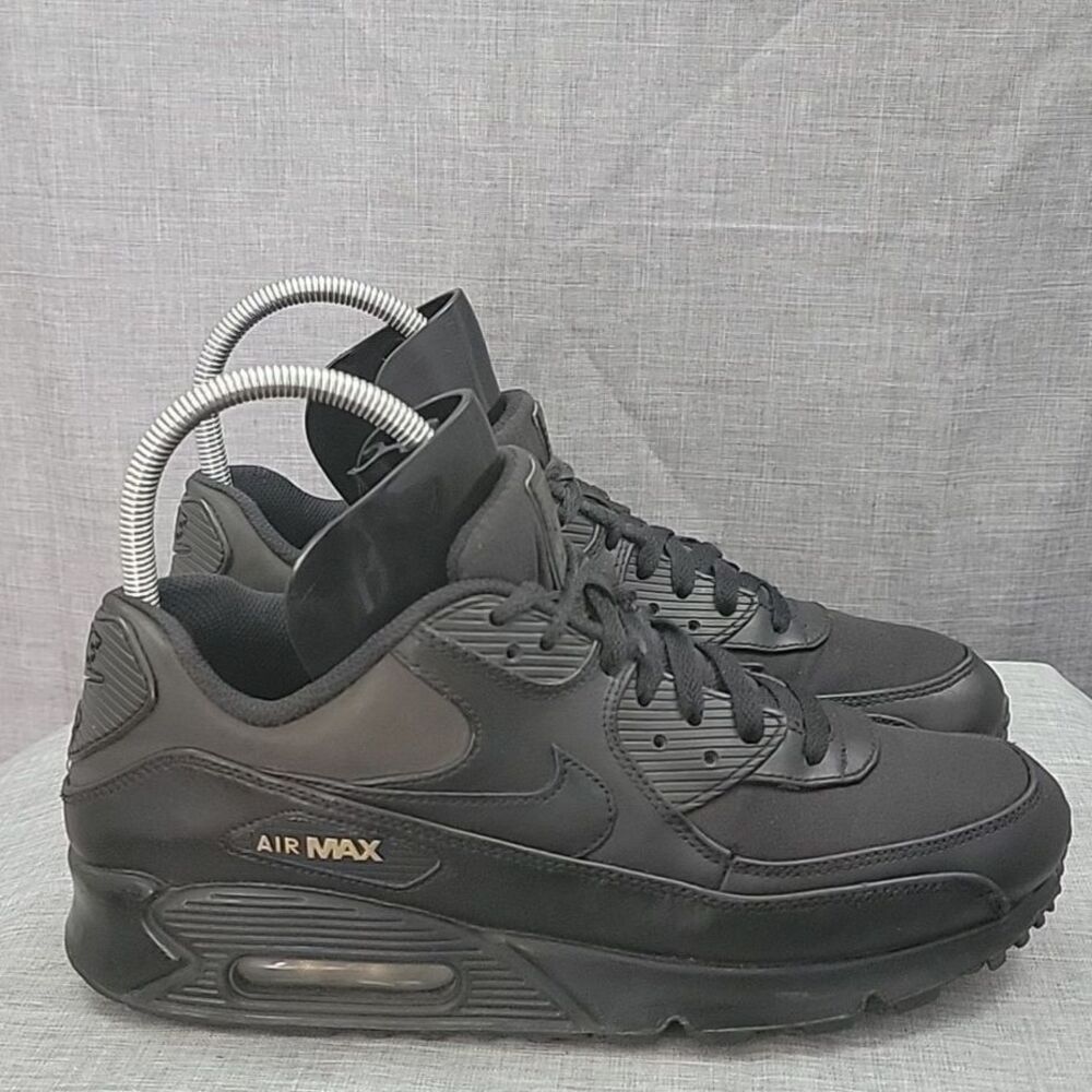 Nike Air Max 90 Premium 'Black Gold' Hidden Reflective GS 700155-011 Men's 10